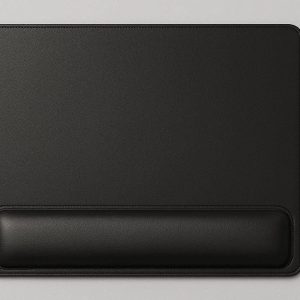 8 Ergonomic Desk Pad with Wrist Support Cushioned Leather Desk Mat Combined with Memory Foam Hand Rest Set