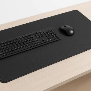 9 Stitched Edges Desk Pad Large Fabric Desk Mat Washable Keyboard Mouse Pad Protector for Home Office Workstation