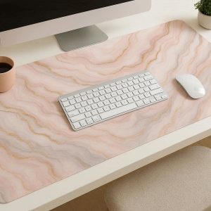 10 Marble Pattern Desk Pad Decorative Large Desk Mat Waterproof Extended Mouse Pad for Aesthetic Women Office Desk